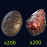 Duriel Set Package - 300 set = 600 x Mucus-Slick Egg + 600 x Shard of Agony - image